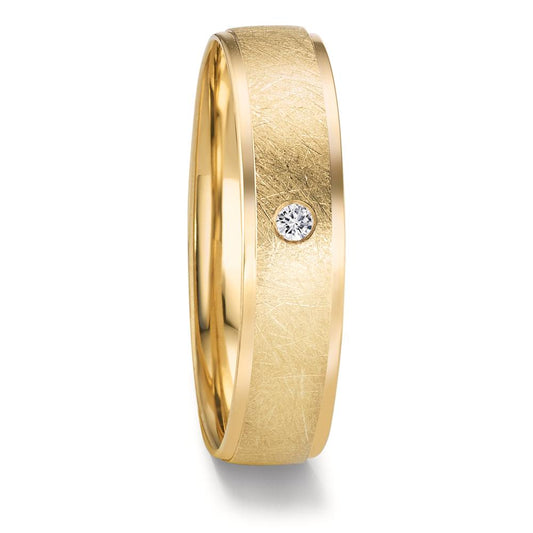 Partnerring 375/9 K Gelbgold Diamant 0.025 ct, w-si