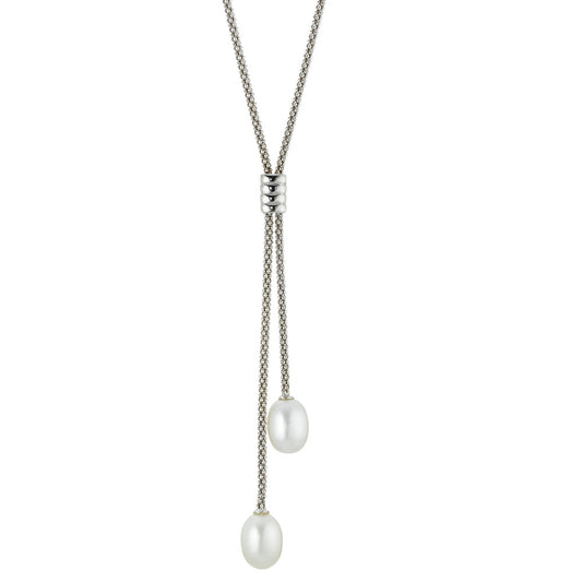 Collier  Kette Silber mit Perlen