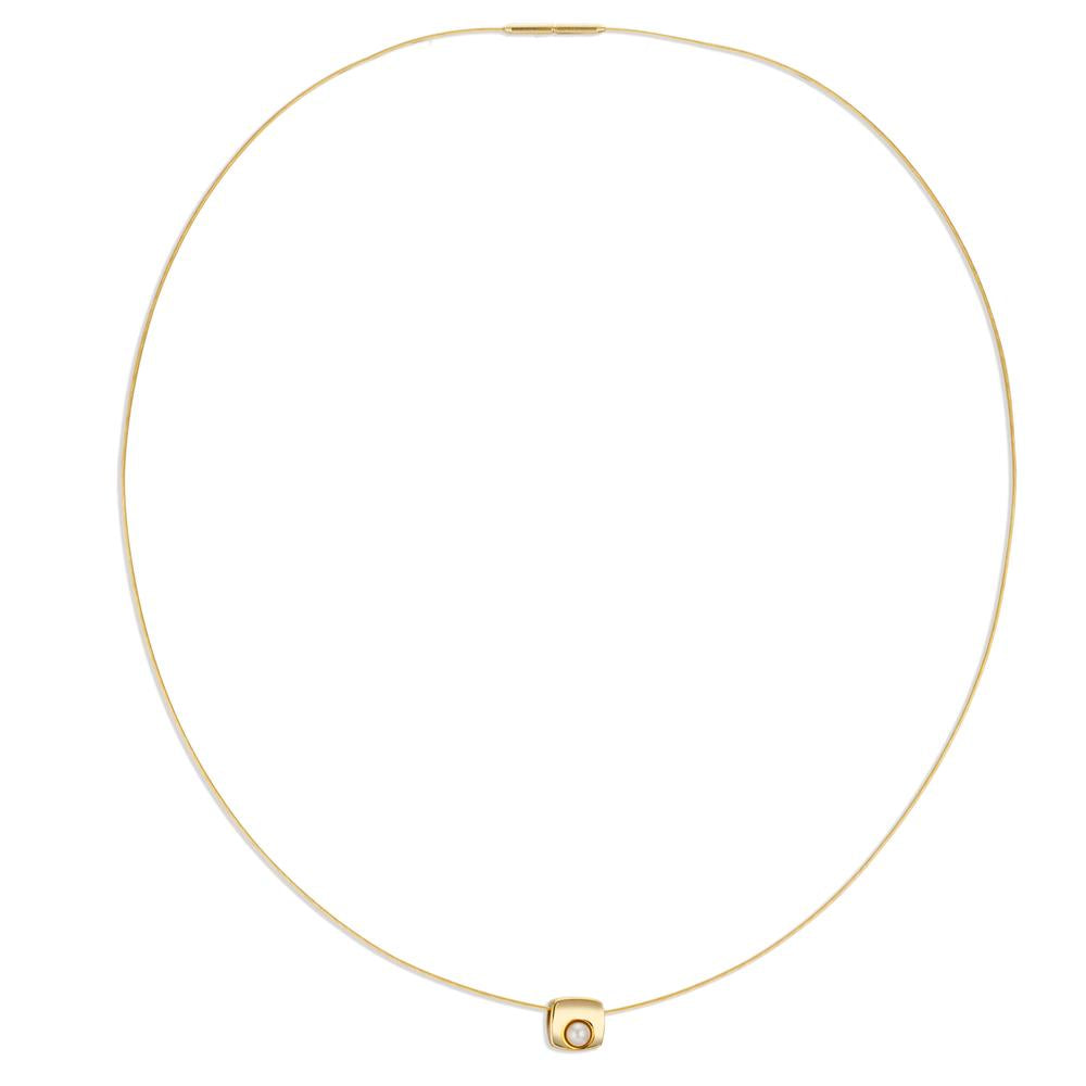 Collier 750/18 K Gelbgold Süsswasserzuchtperle