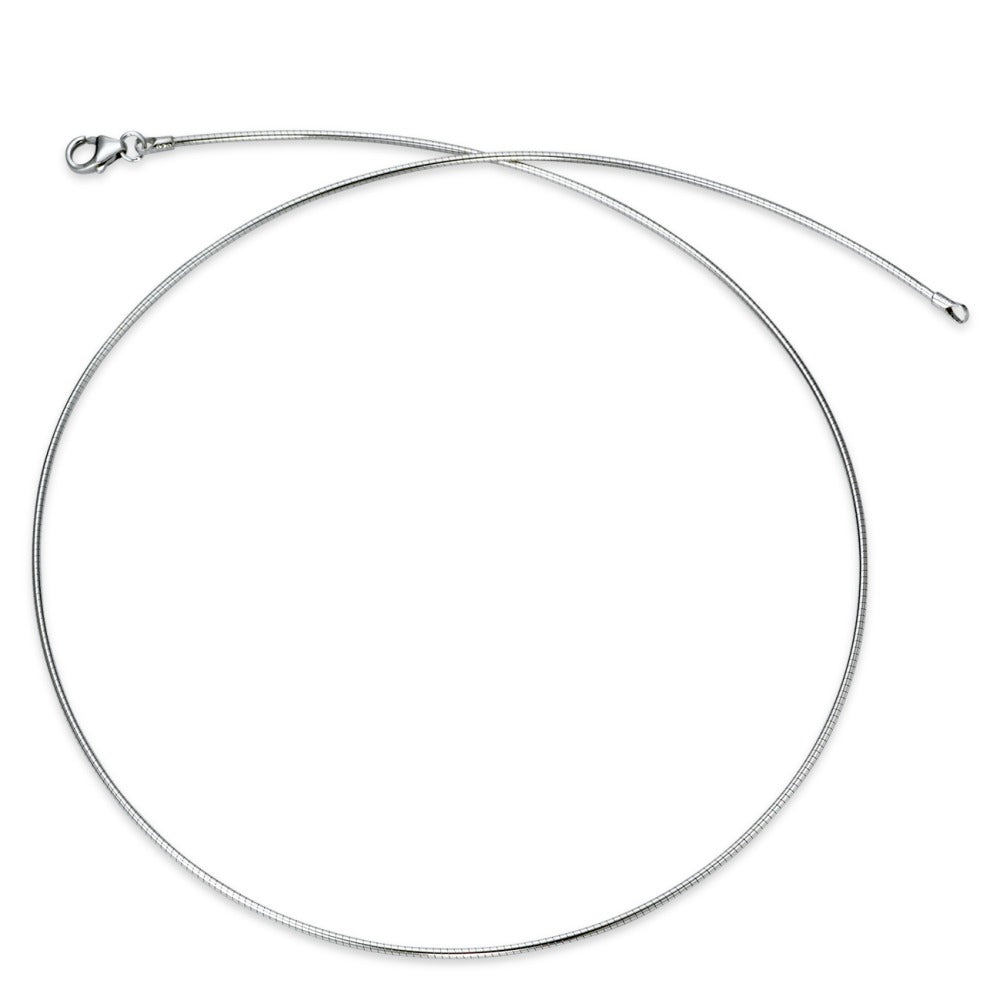 Collier Silber rhodiniert 45 cm