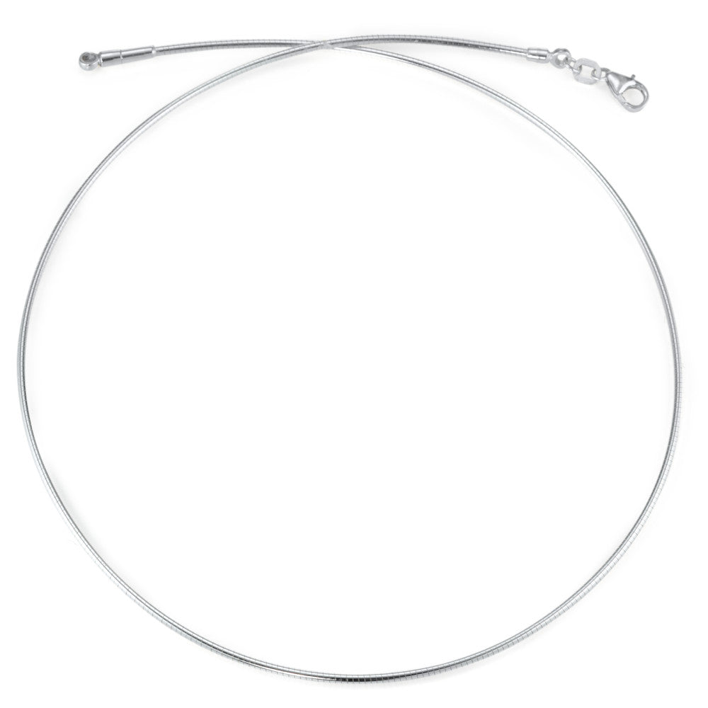 Collier Silber rhodiniert 45 cm Ø1.5 mm