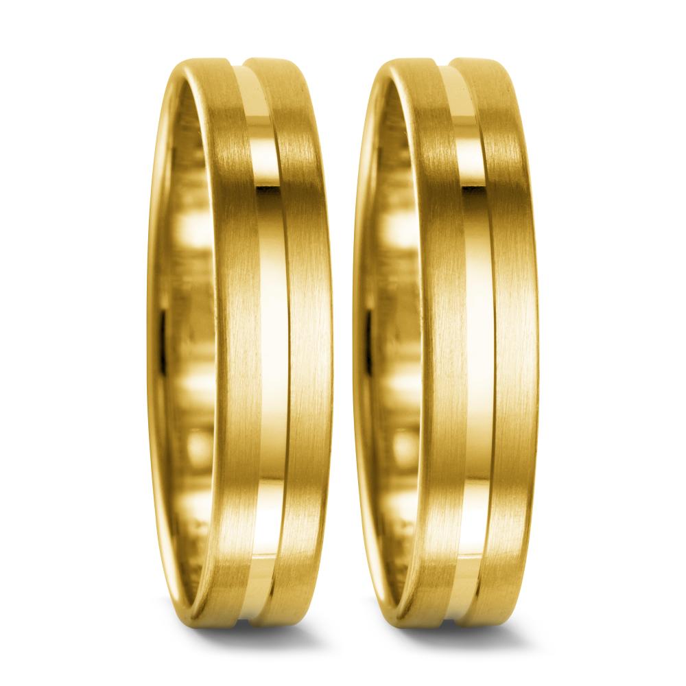 Partnerring 750/18 K Gelbgold