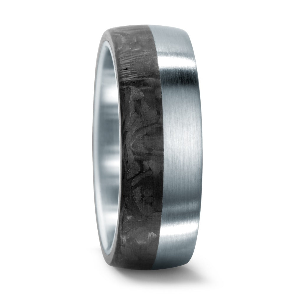 Partnerring Edelstahl, Carbon