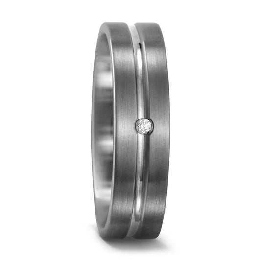 Partnerring Titan Diamant 0.02 ct, w-si