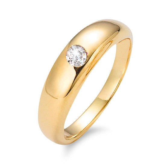 Taufring 750/18 K Gelbgold Zirkonia Ø12 mm