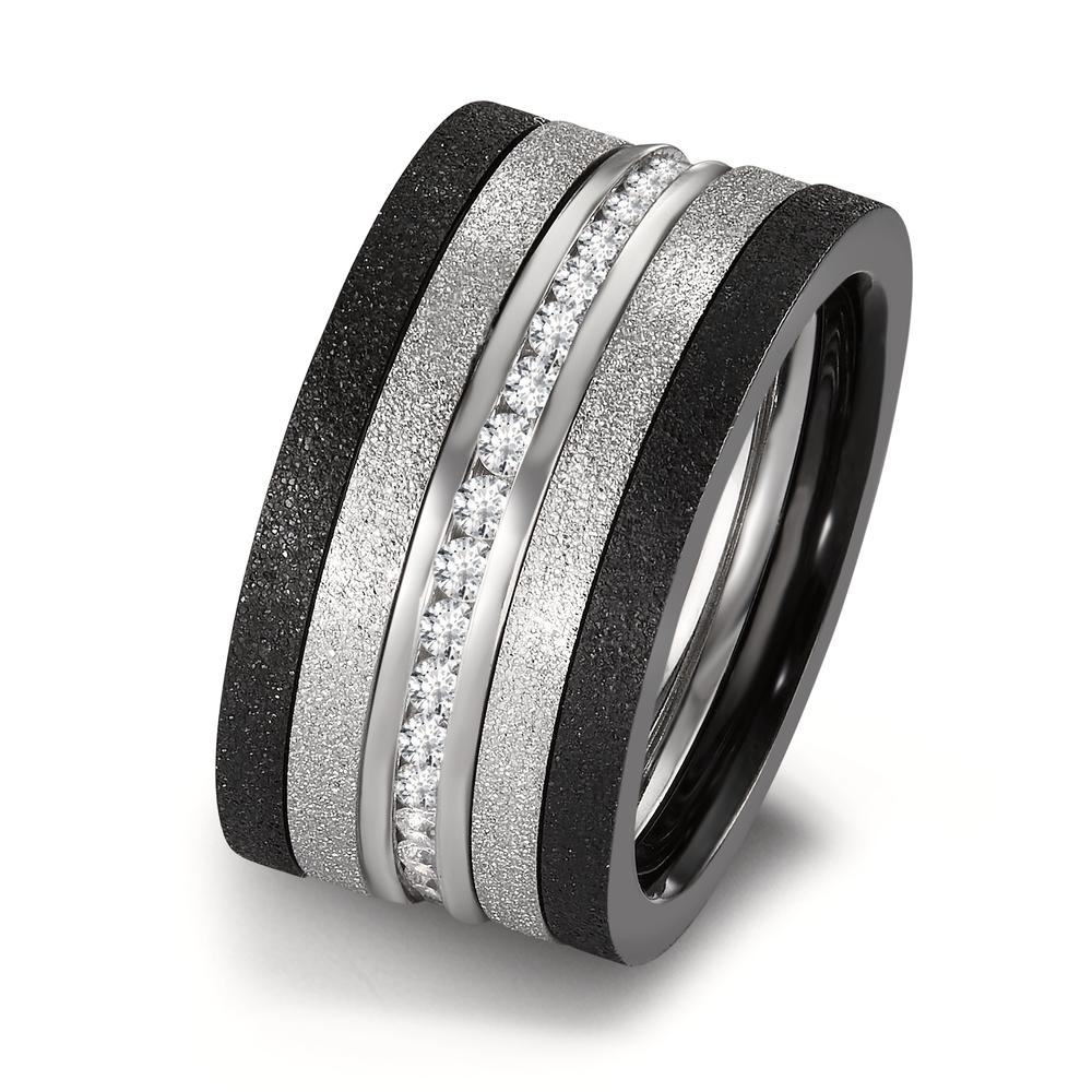 Memory Ring Edelstahl Zirkonia