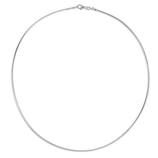 Collier Silber rhodiniert 42 cm Ø1.5 mm