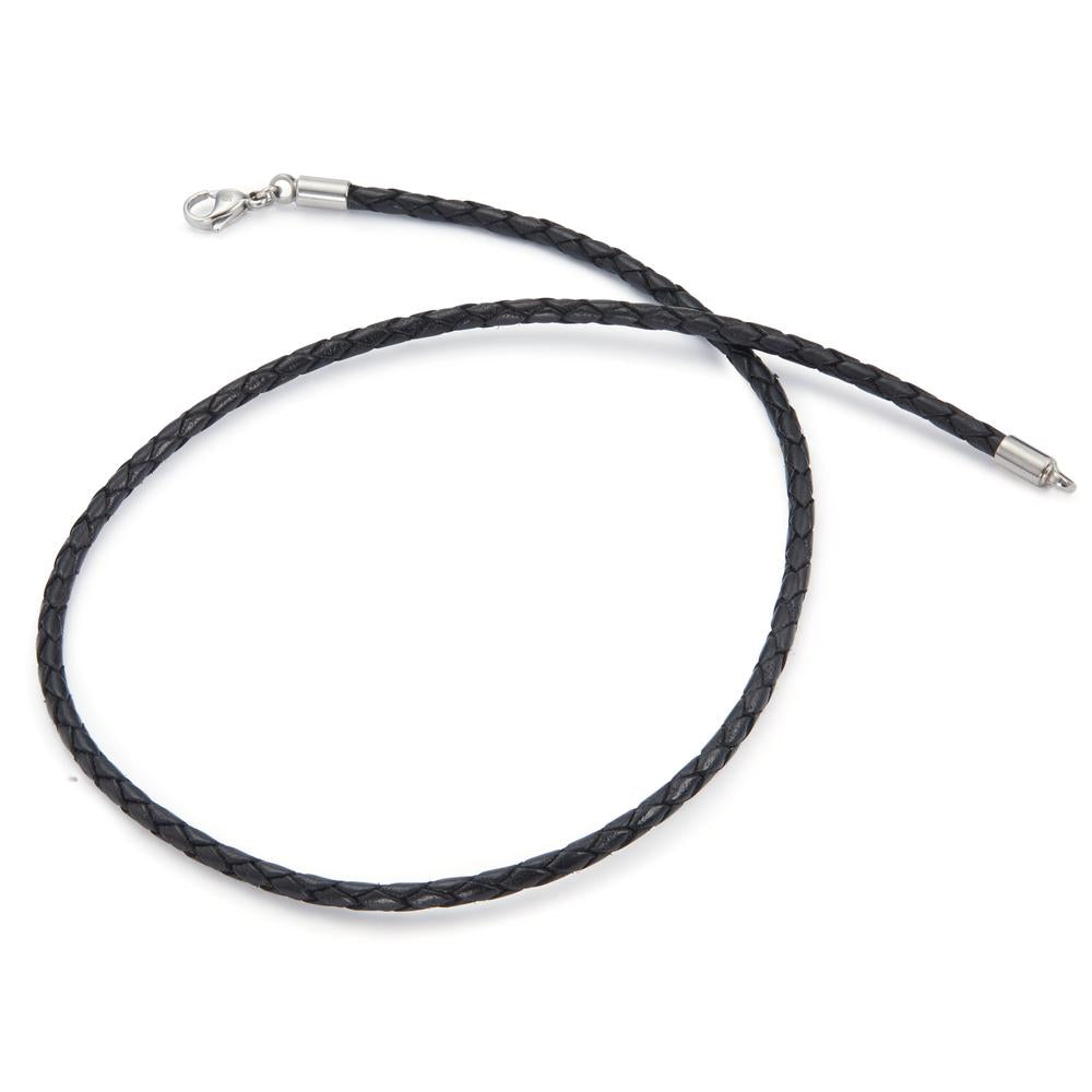 Collier Leder, Edelstahl Ø3 mm