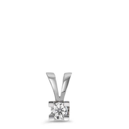 Anhänger 750/18 K Weissgold Diamant 0.10 ct, w-si