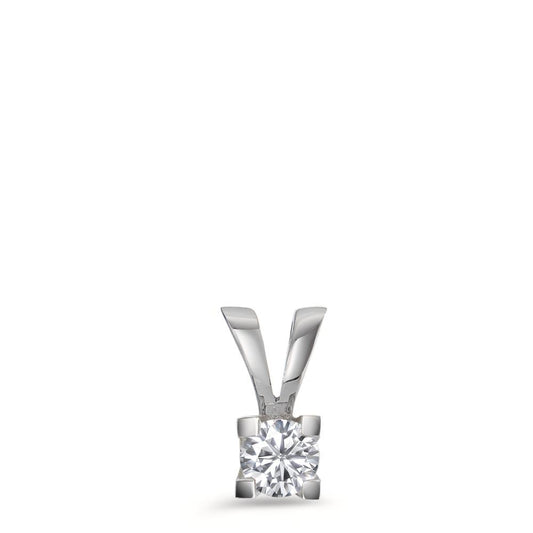 Anhänger 750/18 K Weissgold Diamant 0.20 ct, w-si