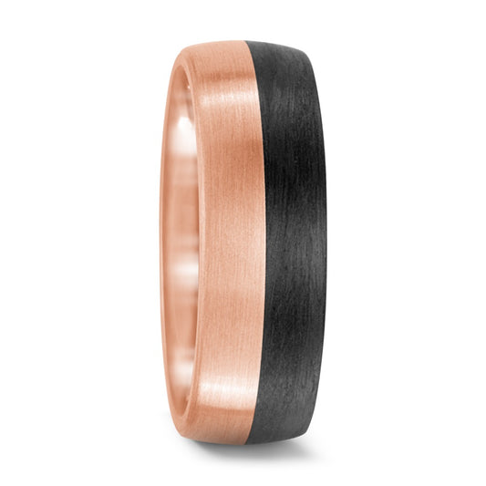 Partnerring 750/18 K Rosegold, Carbon