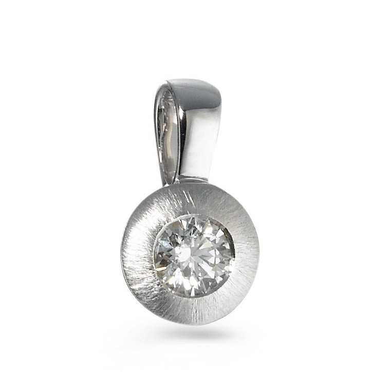 Anhänger 750/18 K Weissgold Diamant 0.20 ct, w-si