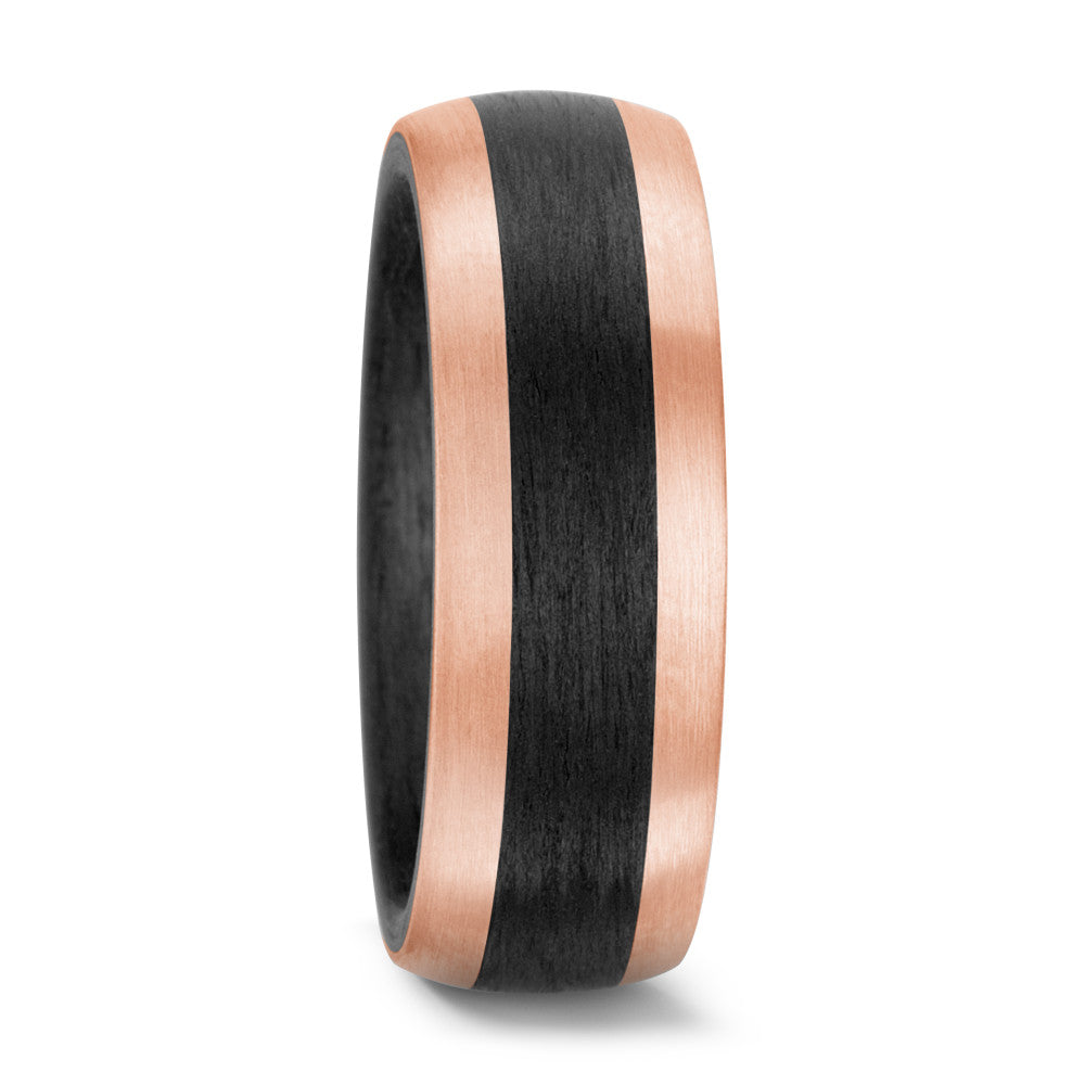 Partnerring 585/14 K Rosegold, Carbon