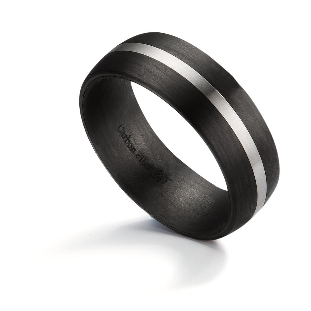 Fingerring Carbon, Edelstahl