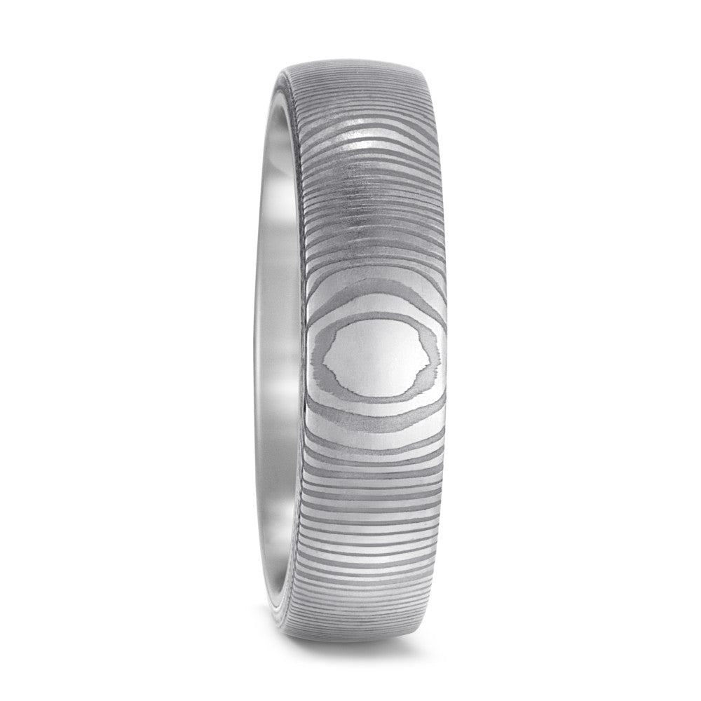 Partnerring Damaszener Stahl, Titan