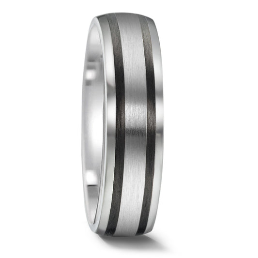 Partnerring Edelstahl, Carbon