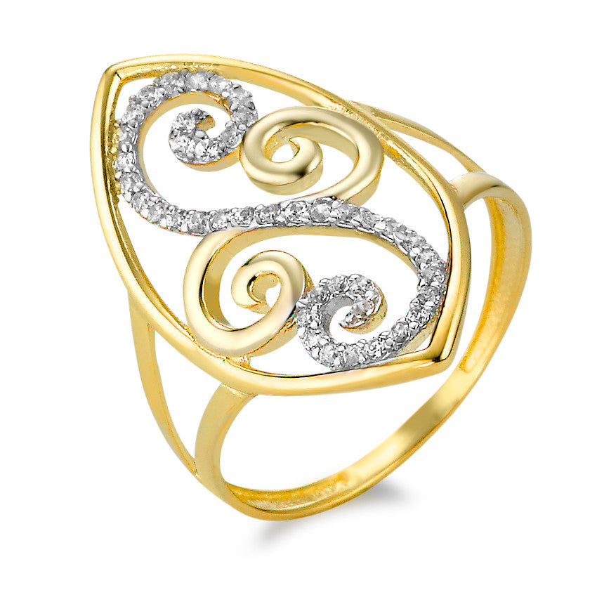 Fingerring 375/9 K Gelbgold Zirkonia