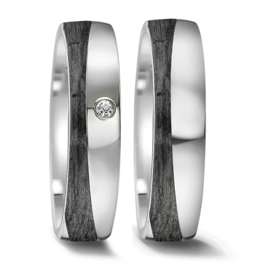 Partnerring Edelstahl, Carbon