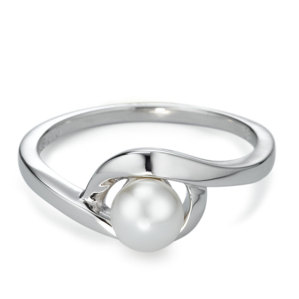 Fingerring Silber rhodiniert shining Pearls