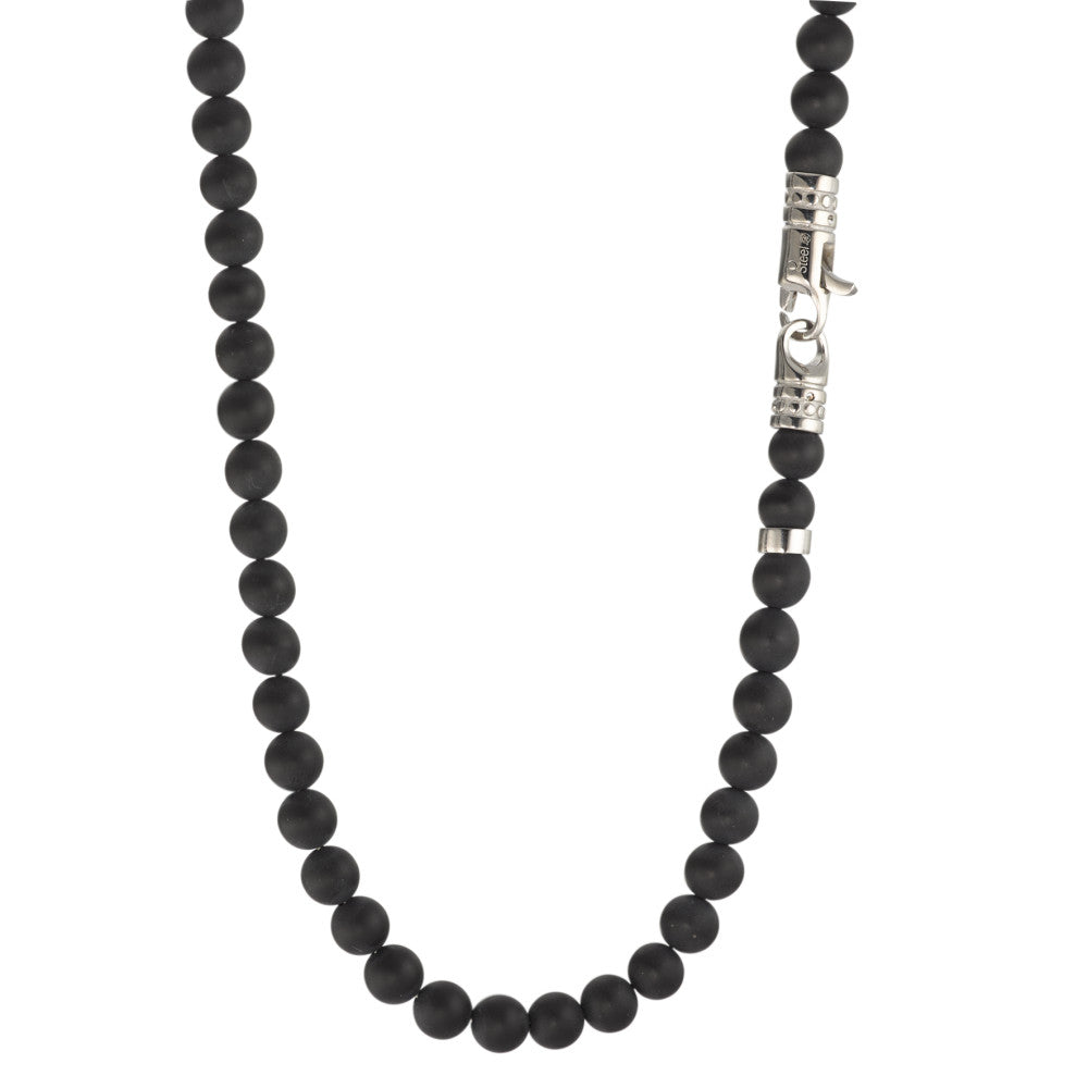 Collier Edelstahl Onyx Ø6 mm