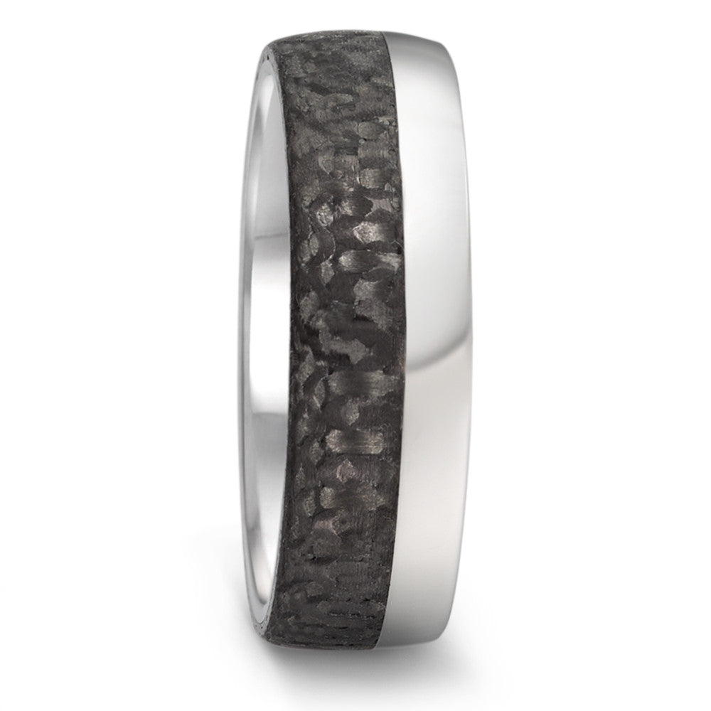 Partnerring Edelstahl, Carbon