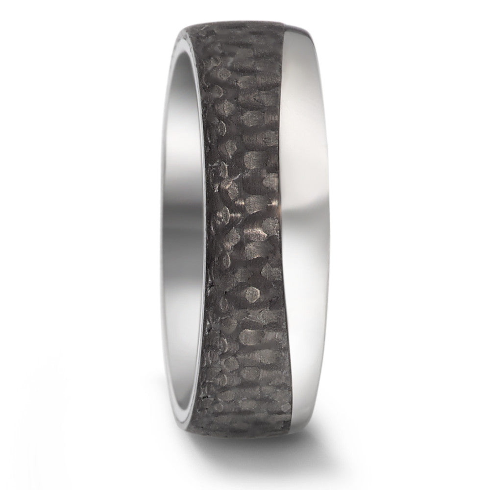 Partnerring Edelstahl, Carbon