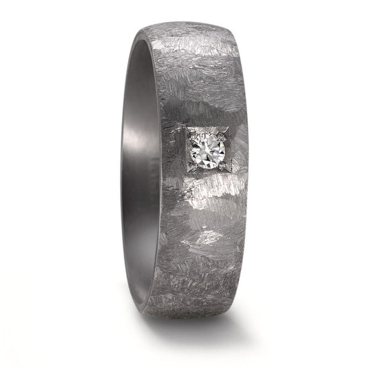 Partnerring 999 Tantal Diamant 0.05 ct, w-si