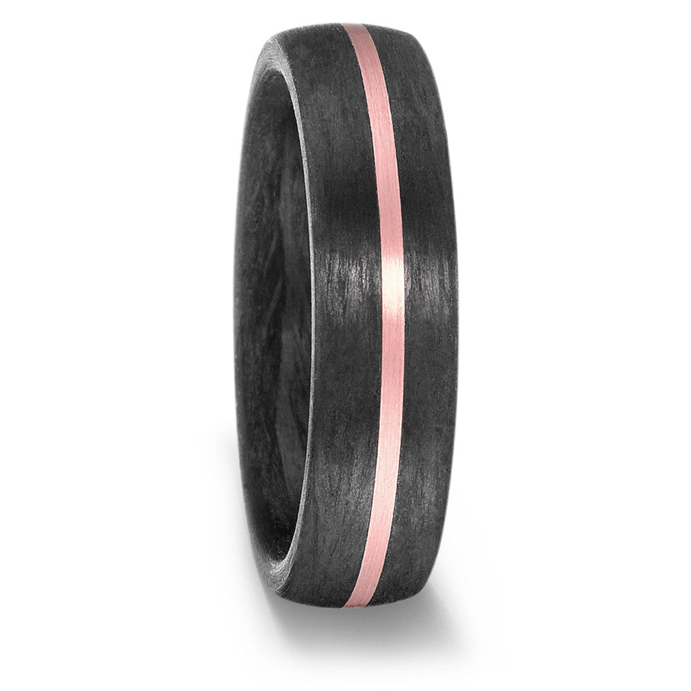 Partnerring 585/14 K Rosegold, Carbon