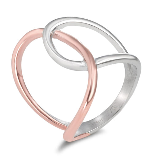 Fingerring Edelstahl rosé IP beschichtet