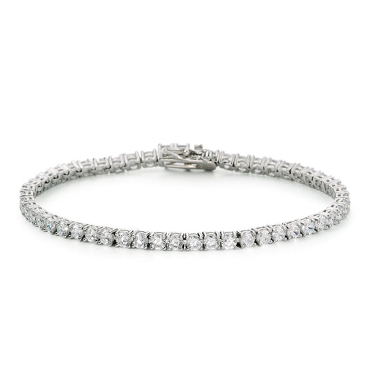 Armband Silber Zirkonia rhodiniert 18 cm