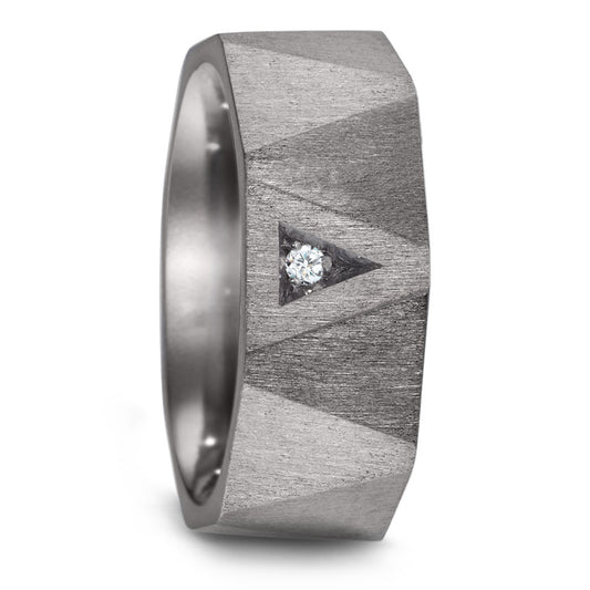 Partnerring 999 Tantal Diamant 0.02 ct, w-si