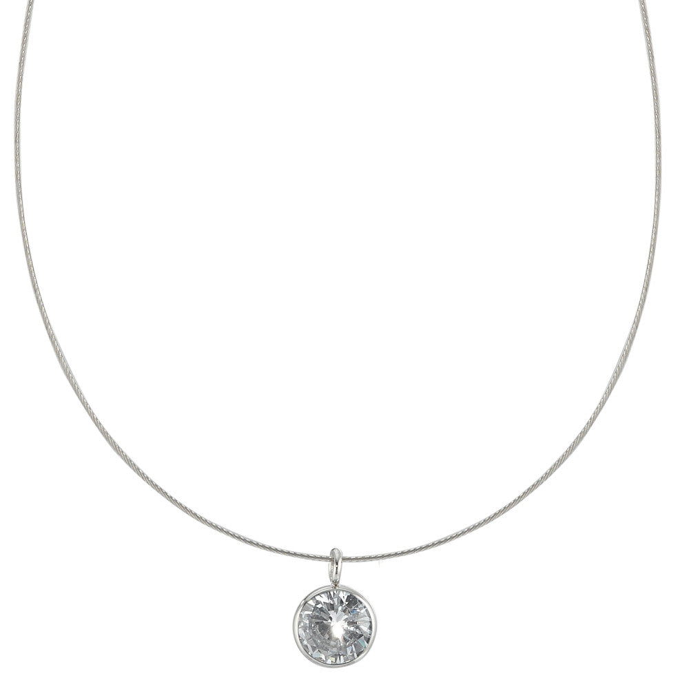 Collier Edelstahl Zirkonia