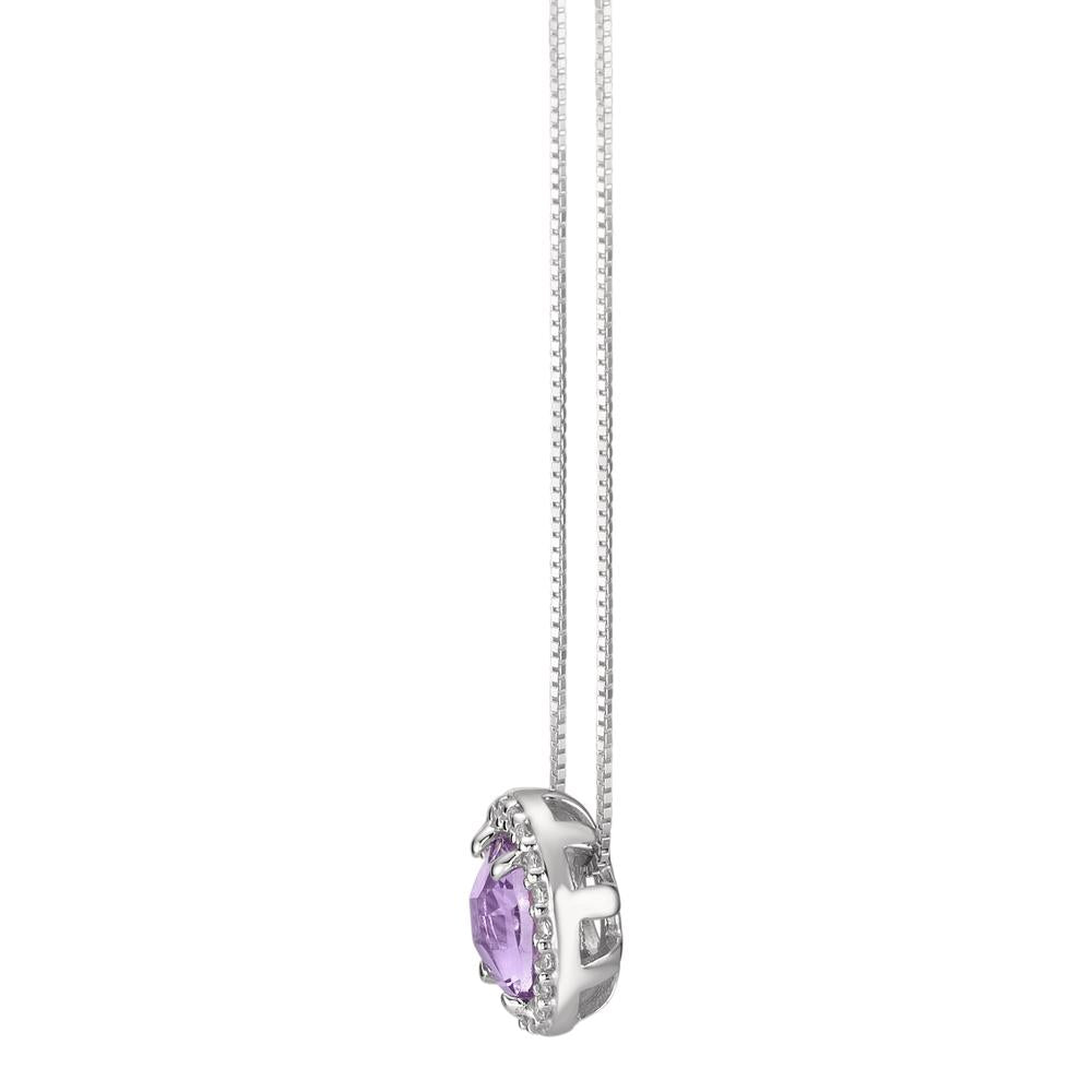 Collier 750/18 K Weissgold Amethyst 42 cm