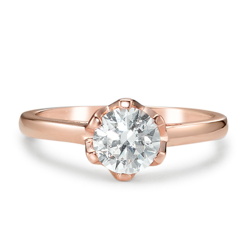 Fingerring Silber Zirkonia rosé vergoldet