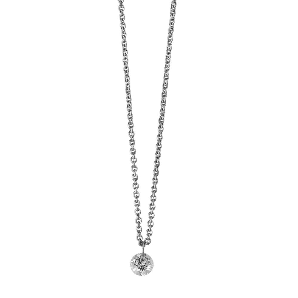 Collier 750/18 K Weissgold Diamant 0.06 ct 42 cm