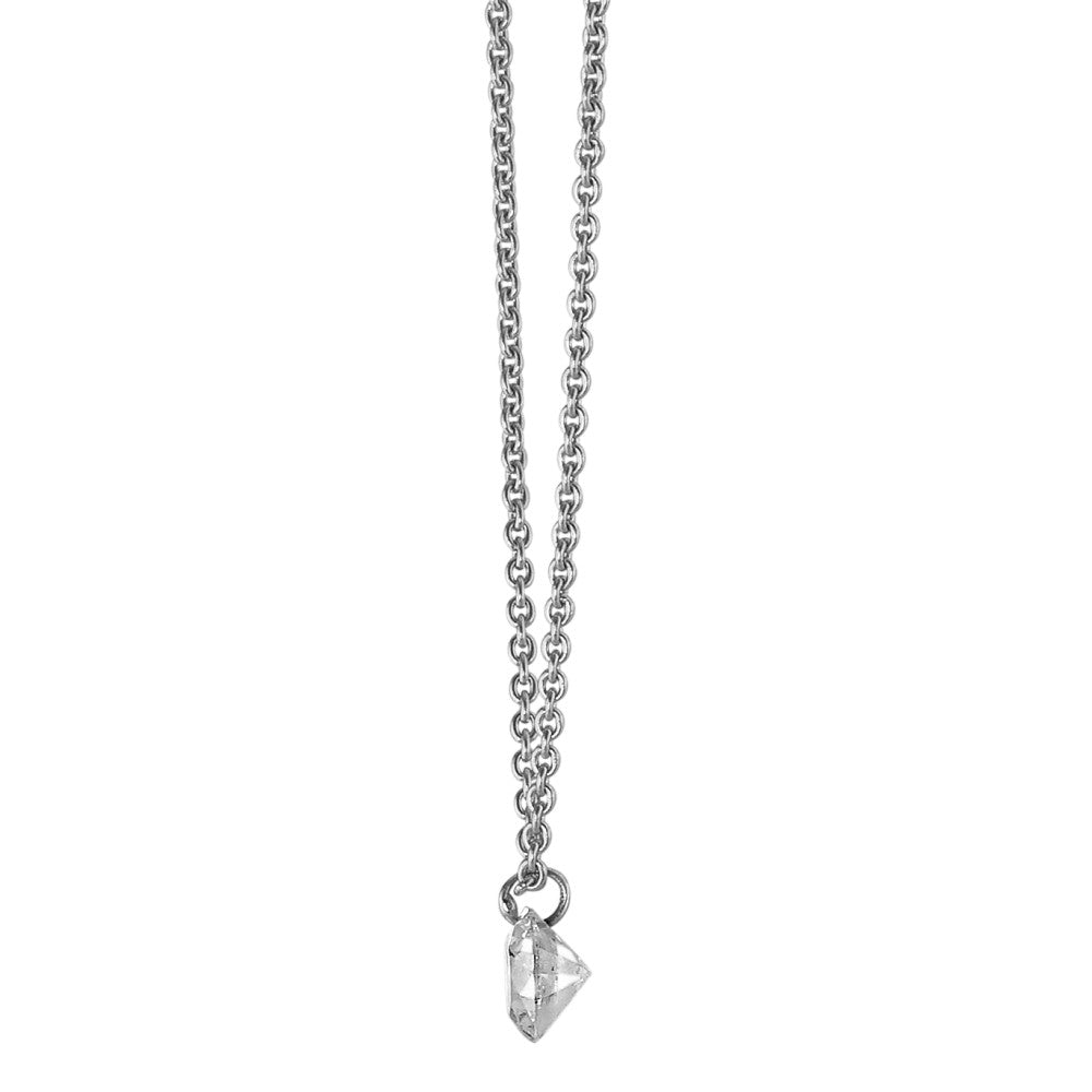 Collier 750/18 K Weissgold Diamant 0.06 ct 42 cm