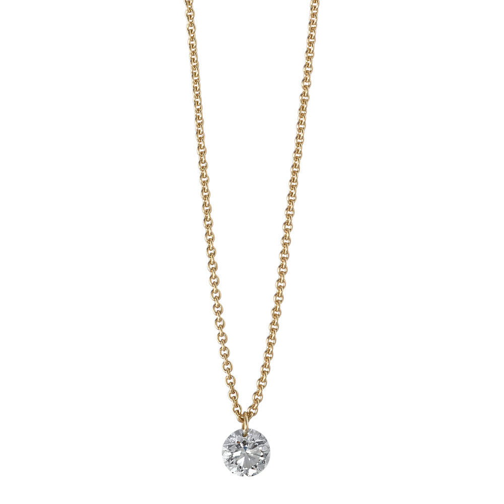 Collier 750/18 K Gelbgold Diamant 0.15 ct