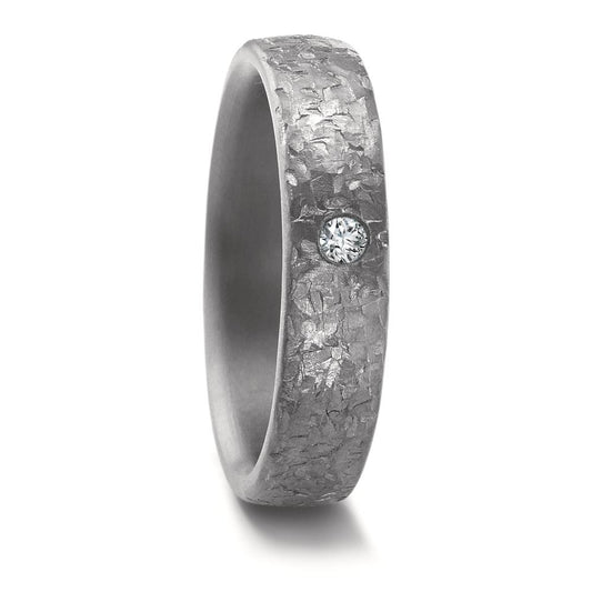 Partnerring 999 Tantal Diamant 0.03 ct, w-si