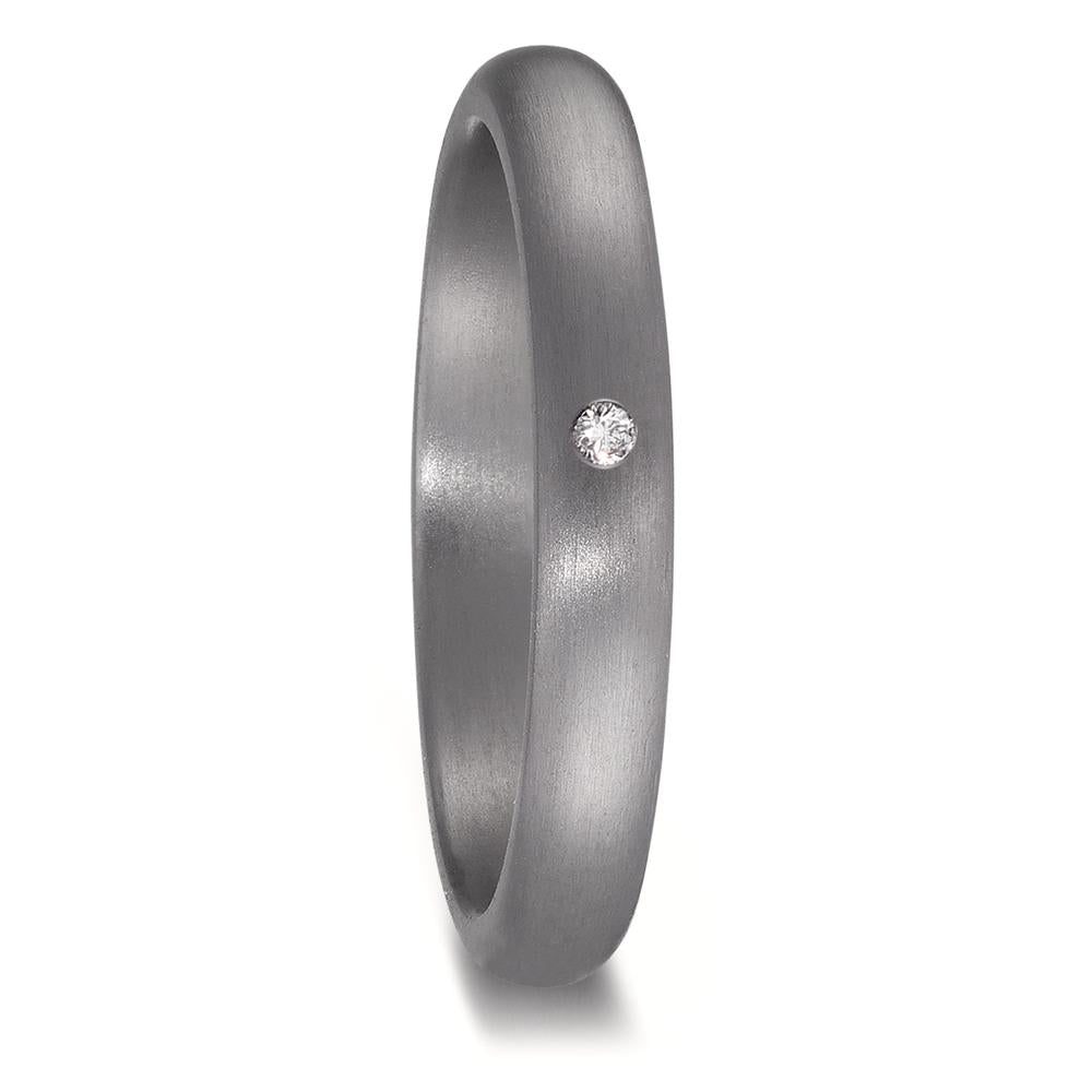 Partnerring 999 Tantal Diamant 0.01 ct, w-si