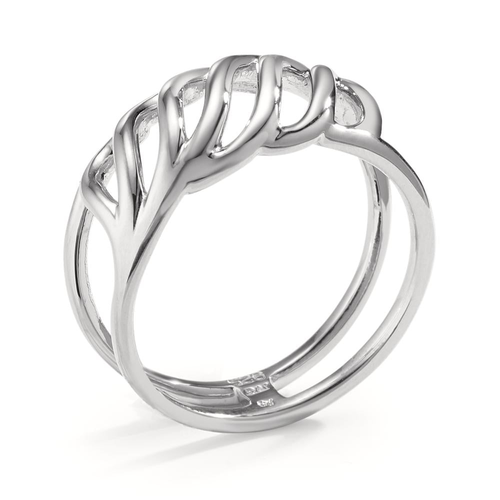 Fingerring Silber rhodiniert