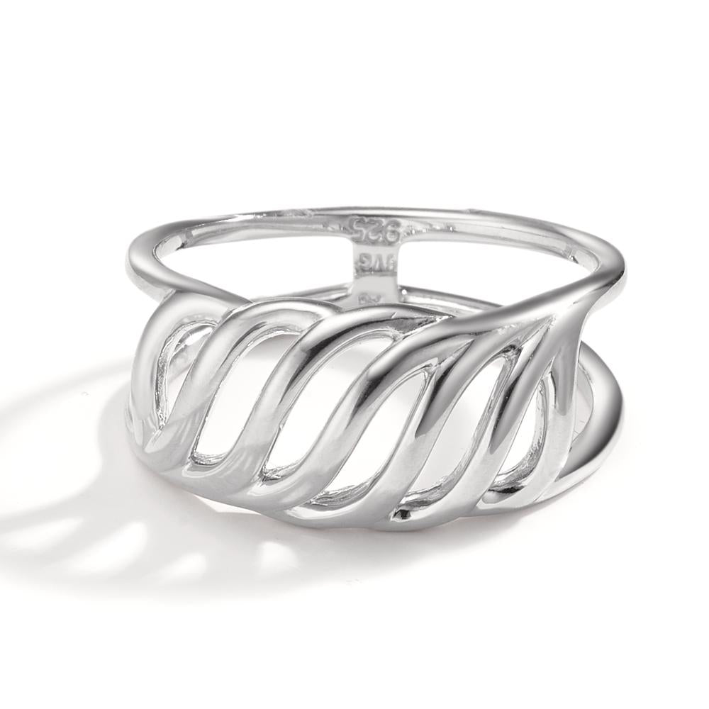 Fingerring Silber rhodiniert