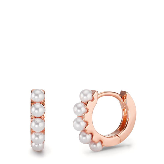 Klappcreolen Silber rosé vergoldet shining Pearls