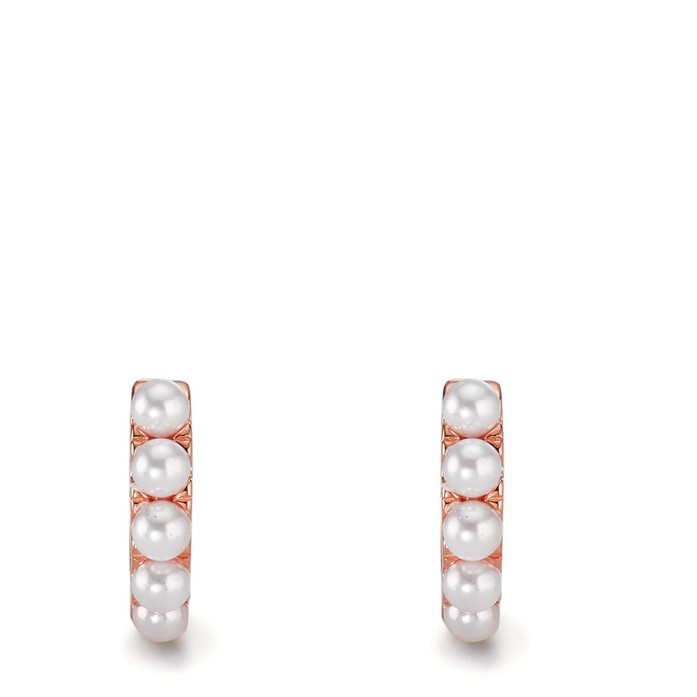 Klappcreolen Silber rosé vergoldet shining Pearls