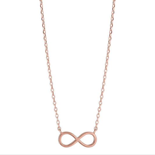 Collier Silber rosé vergoldet Infinity 39-44 cm verstellbar