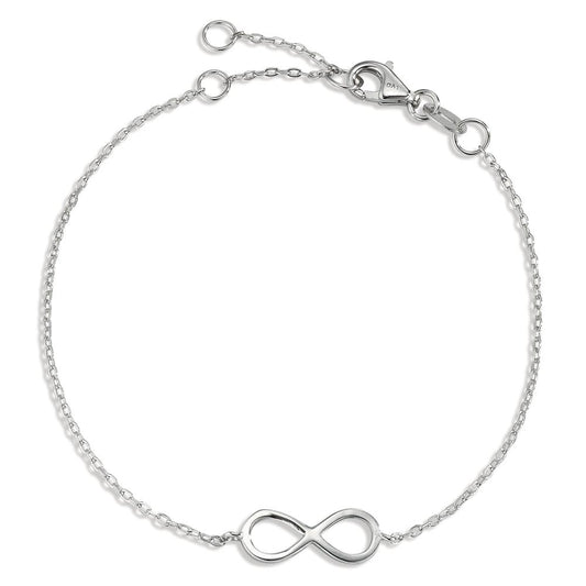 Armband Silber rhodiniert Infinity 15.5-18.5 cm verstellbar