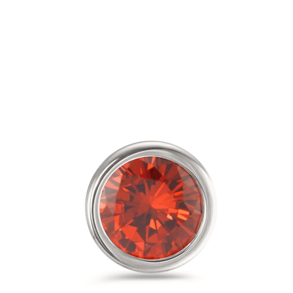 Anhänger Joy Edelstahl mit Mandarine Zirkonia, Ø13mm