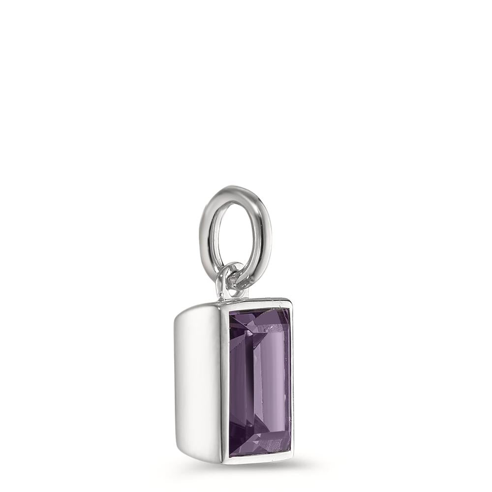 Anhänger 375/9 K Weissgold Amethyst Baguette