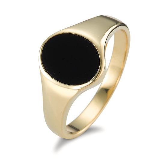 Fingerring 375/9 K Gelbgold Onyx