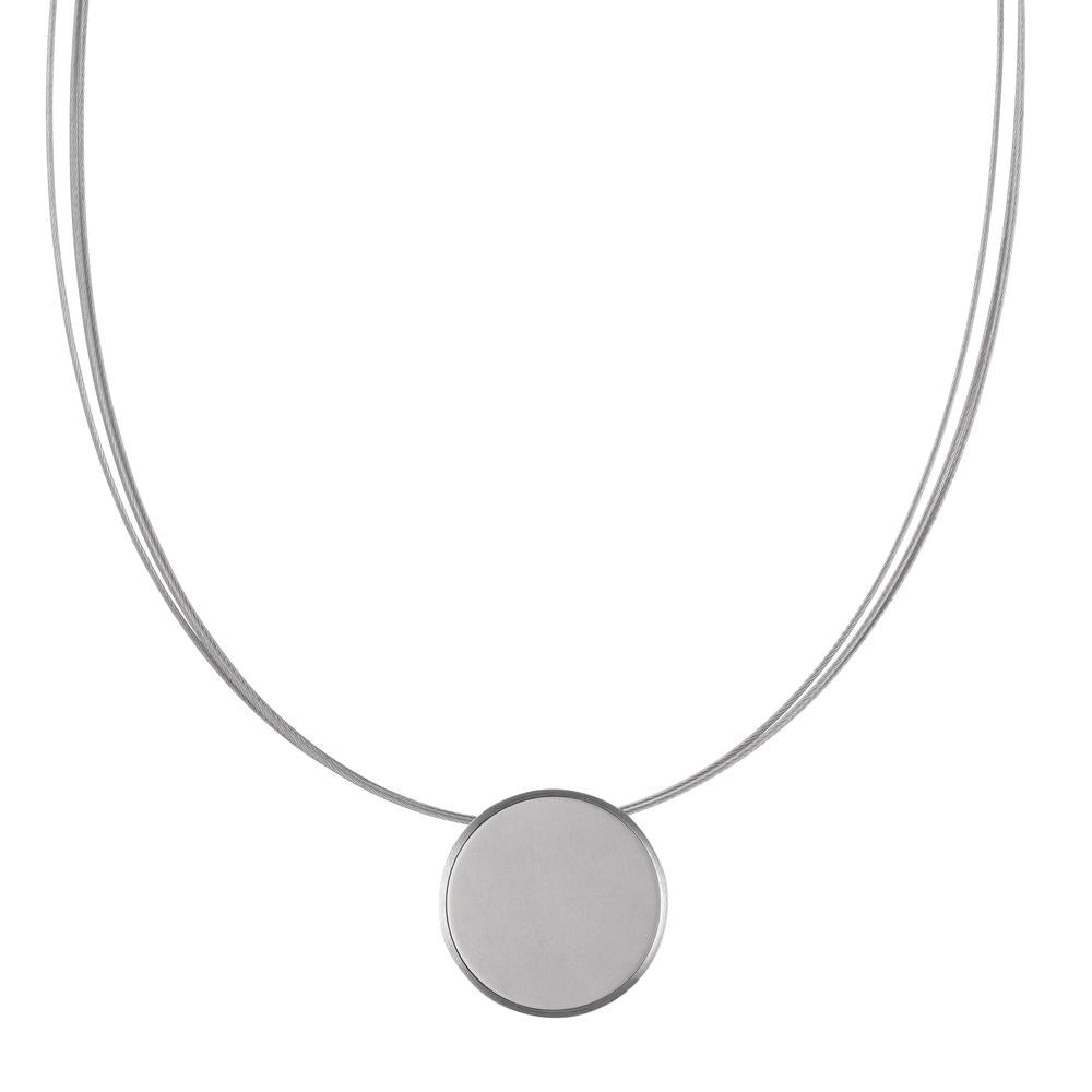 Collier Edelstahl grau IP beschichtet 42 cm Ø15 mm