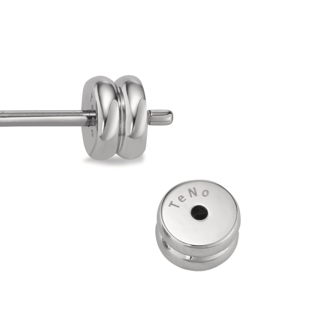 Ohrstecker Pura Silver aus Edelstahl mit Comfort-Steckverschluss, Ø7mm